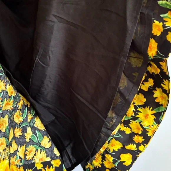 MWT Anthropologie Maeve Collared Poplin Floral  Swing Mini Dress L - Picture 10 of 12